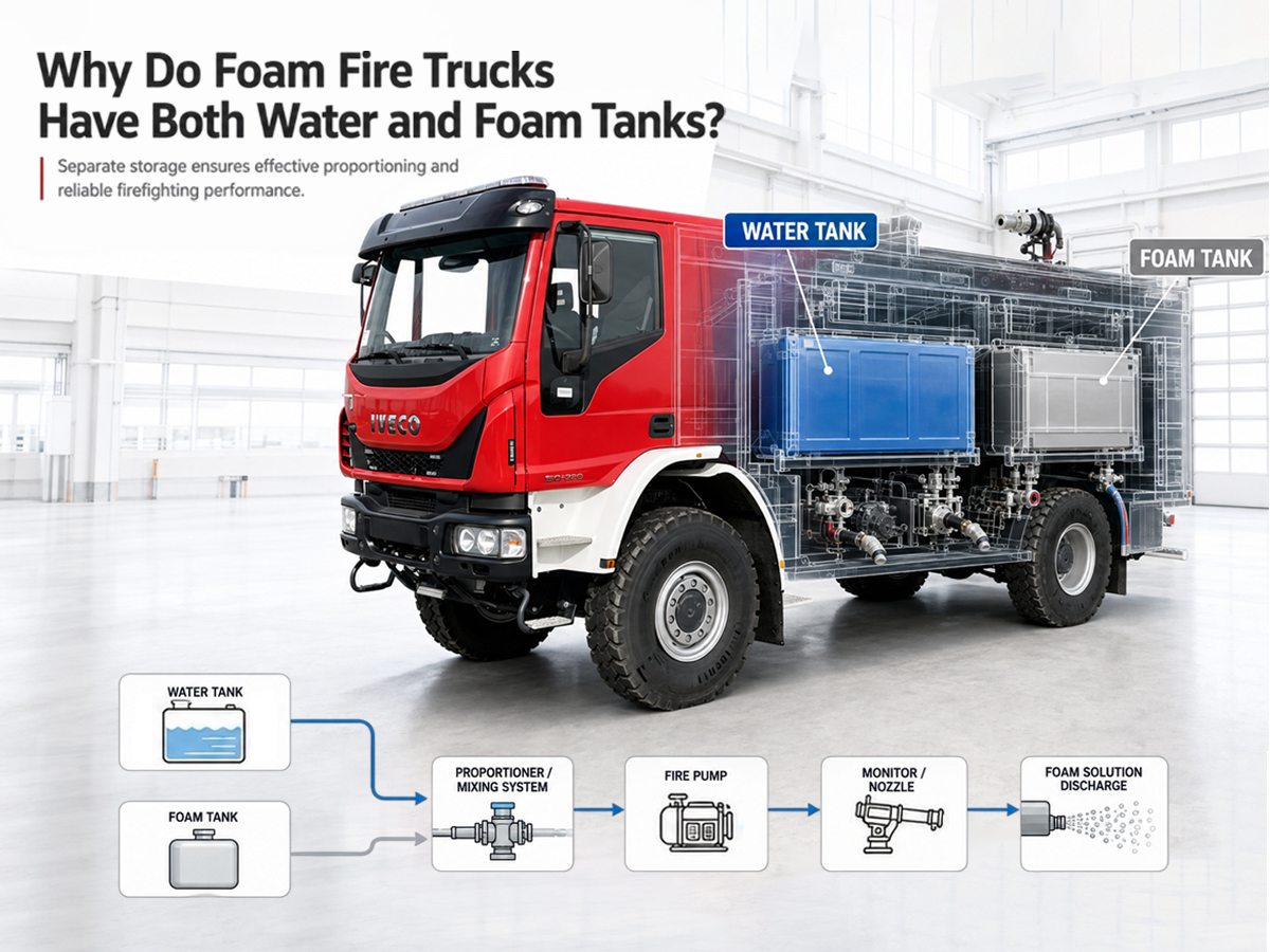 Why Do Foam Fire Trucks Have Both Water and Foam Tanks?