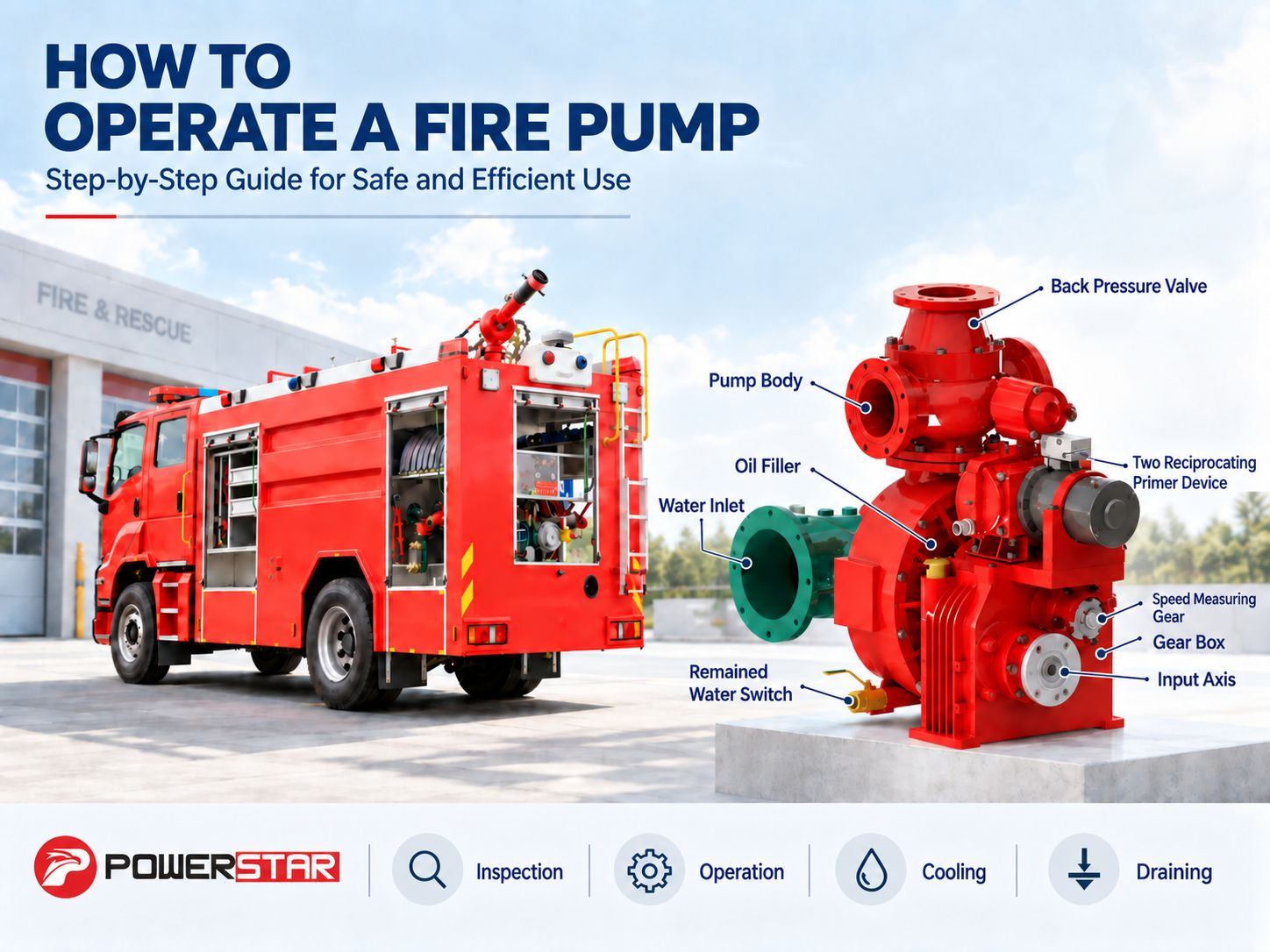How to Operate a Fire Truck Pump