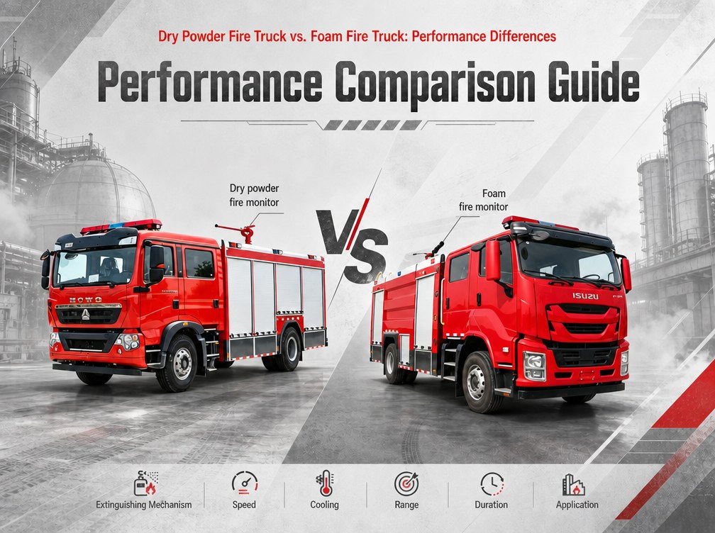 Dry Powder Fire Truck vs. Foam Fire Truck: Performance Comparison