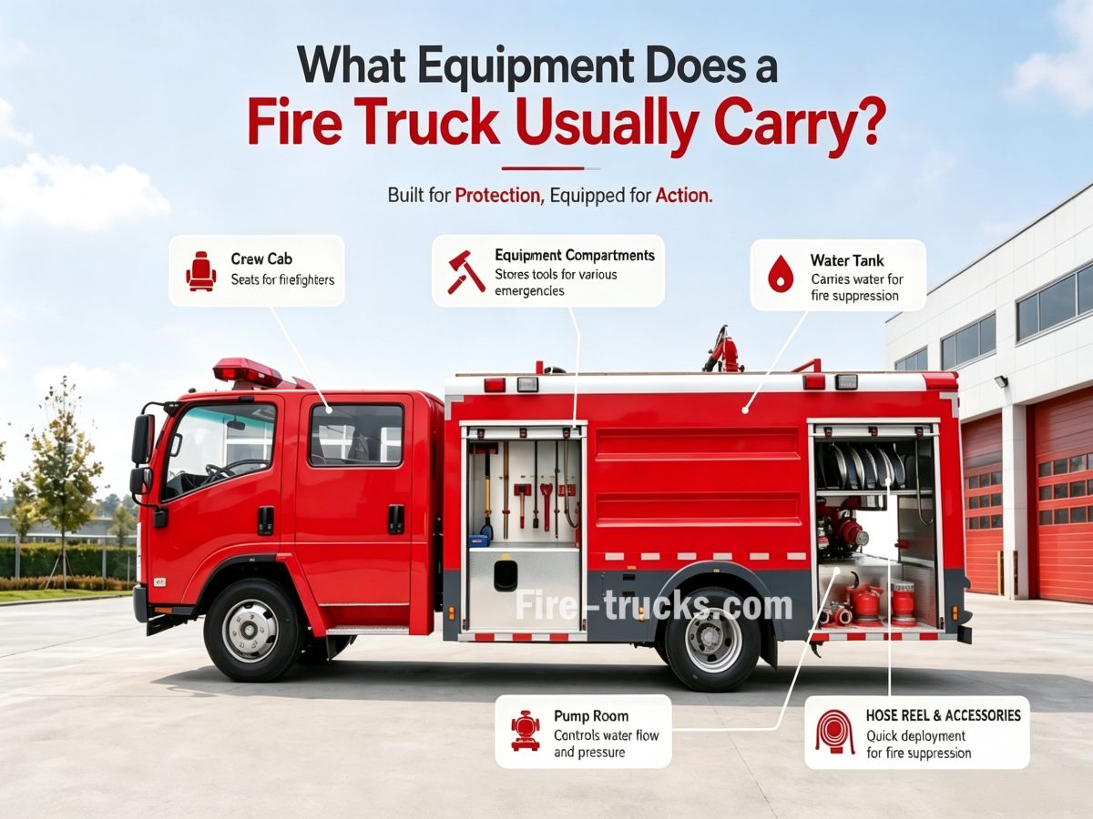 What Equipment Does a Fire Truck Usually Carry?
