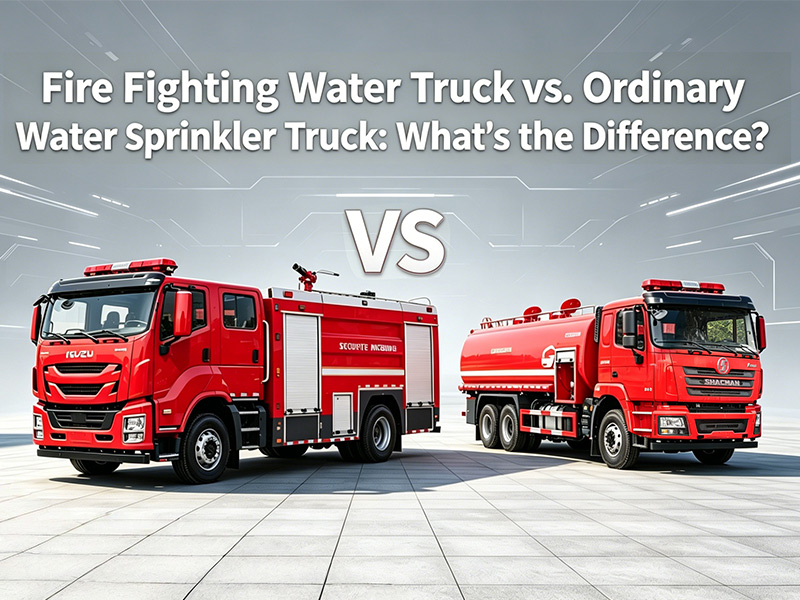 Fire Fighting Water Truck vs. Ordinary Water sprinkler Truck: What's the Difference?