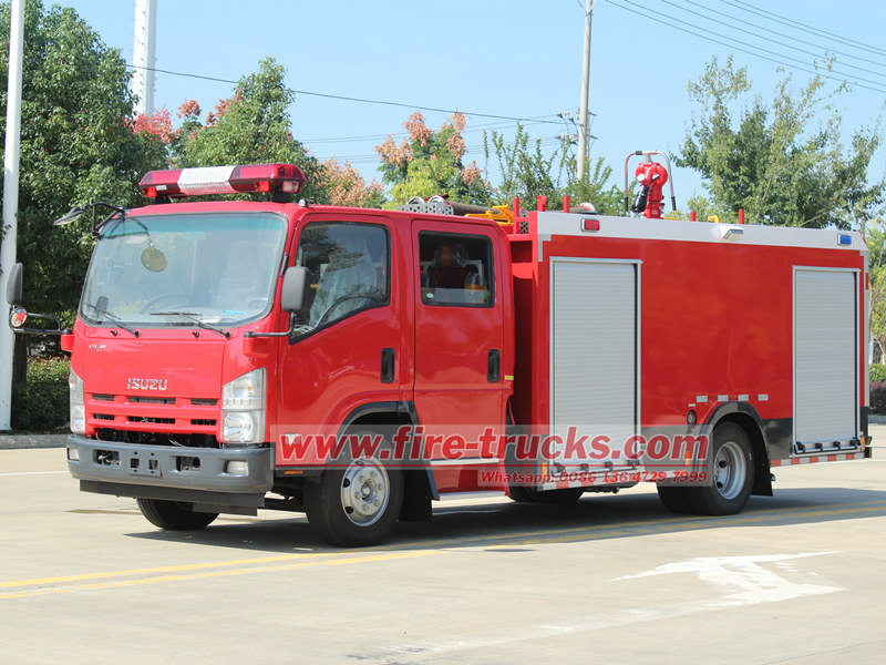 POWERSTAR Successfully Delivers Custom Isuzu Foam Fire Truck to Uzbekistan