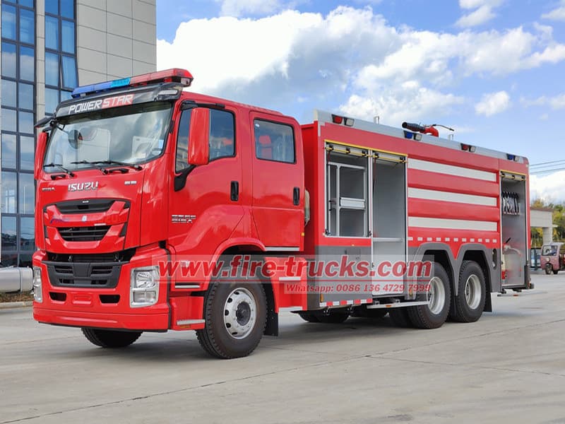 Philippine Clients Visit POWERSTAR to Inspect ISUZU GIGA Foam Fire Truck