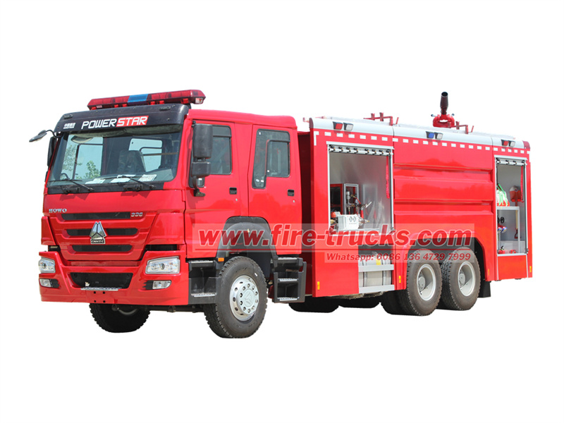 HOWO 6x4 Water & Foam & Powder Fire Truck Manual