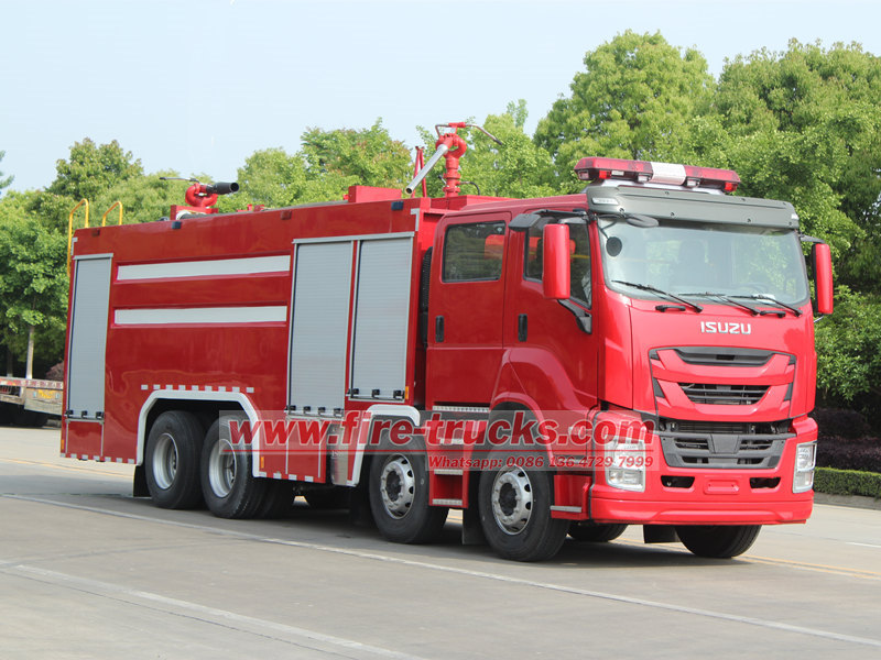 ISUZU GIGA Dry Powder Fire Truck Was Delivered to Uzbekistan Customer