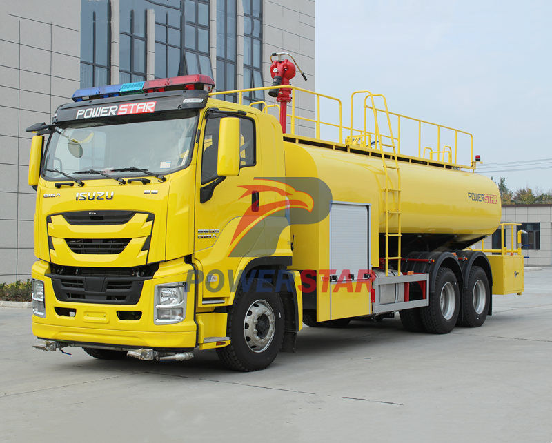 ISUZU GIGA 6x4 fire water tank truck