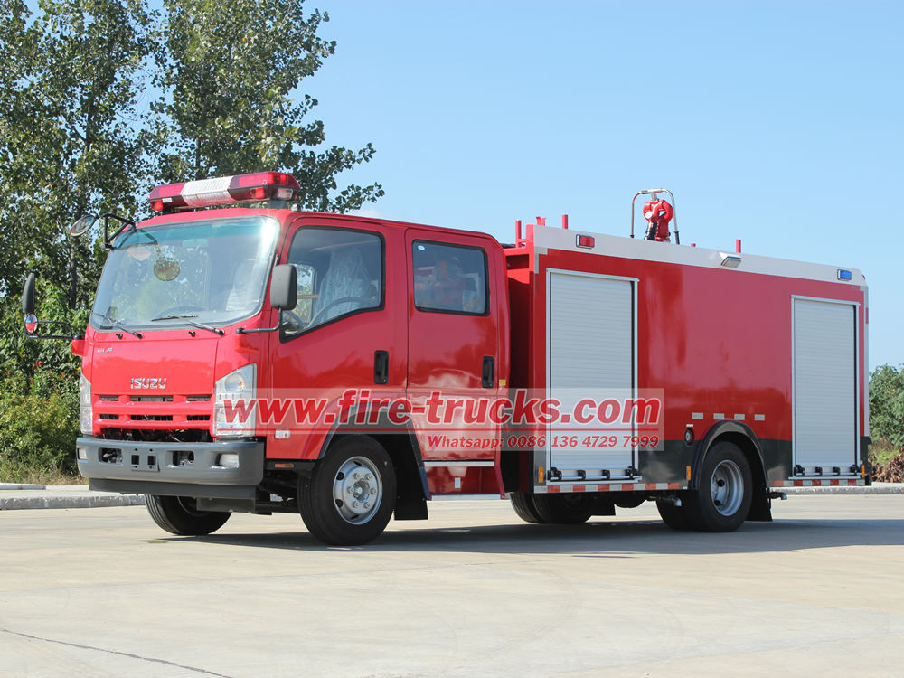 Isuzu ELF water foam fire truck general operation instruction
