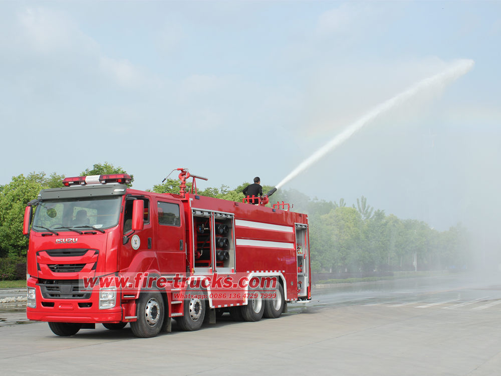 Japan Isuzu 8X4 Giga heavy duty fire engine operation manual