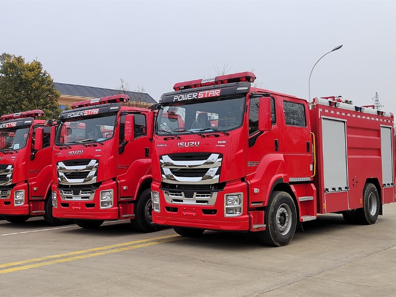 Senegal place order of 4 units GIGA Isuzu emergency fire truck