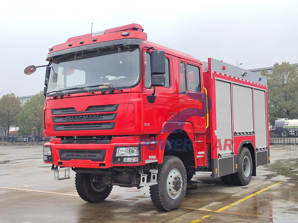 Shacman 4x4 water tender fire truck