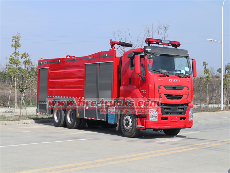 3 Units ISUZU GIGA Dry Powder Fire Trucks  Are Successfully Exported to Nigeria